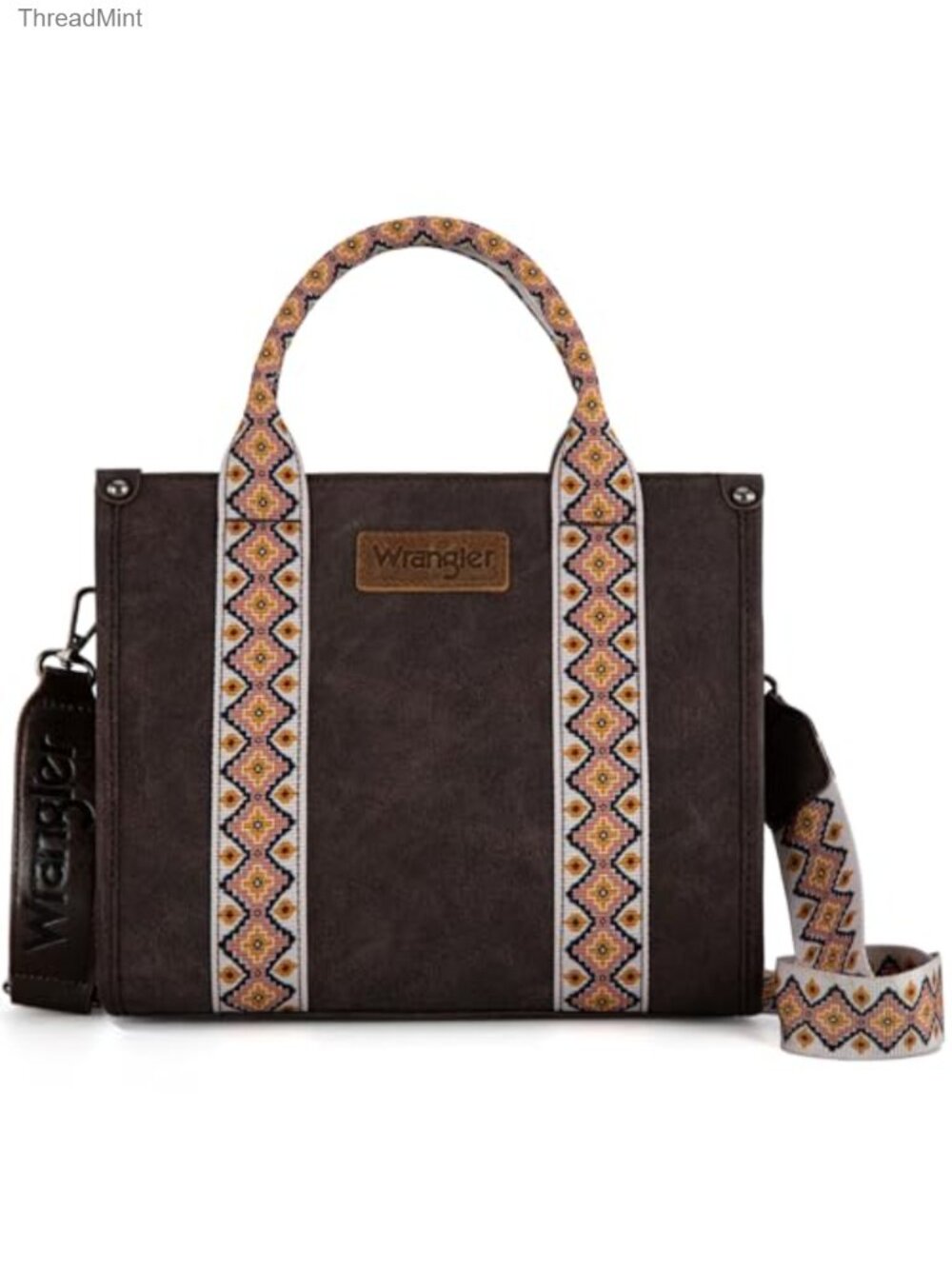 Wrangler Western Purse for Women, Aztec Top Handle Satchel Crossbody Bag